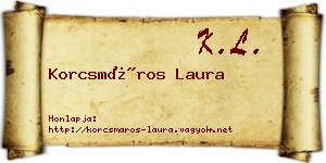 Korcsmáros Laura névjegykártya